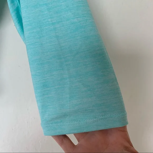 Gymshark Ballet Crop Top Pale Turquoise Marl - Picture 5 of 7